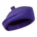 Bronte-MareB beret in purple, wool felt