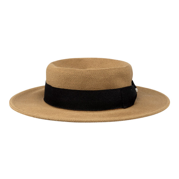 Bronte summer Matelot hat for women, in camel