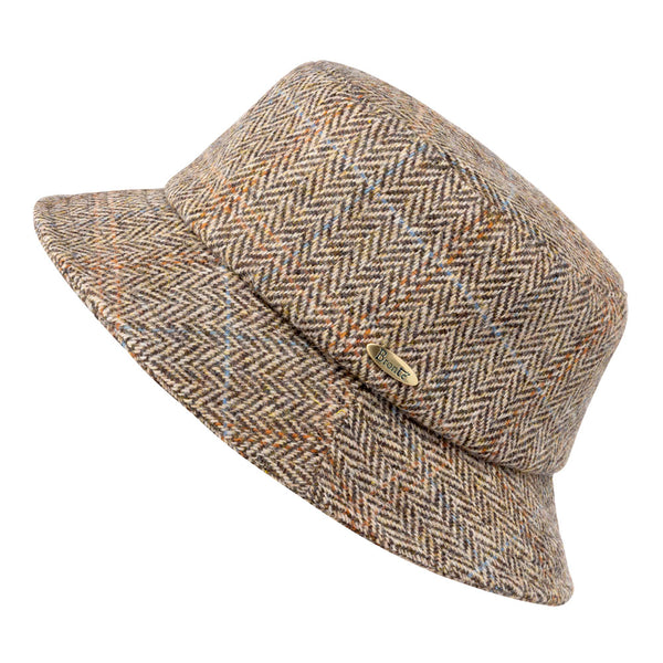 Bronte-Matt-winter bucket-hat-Harris Tweed for  men and women
