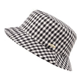 Bronte-Matt-black&white winter bucket hat