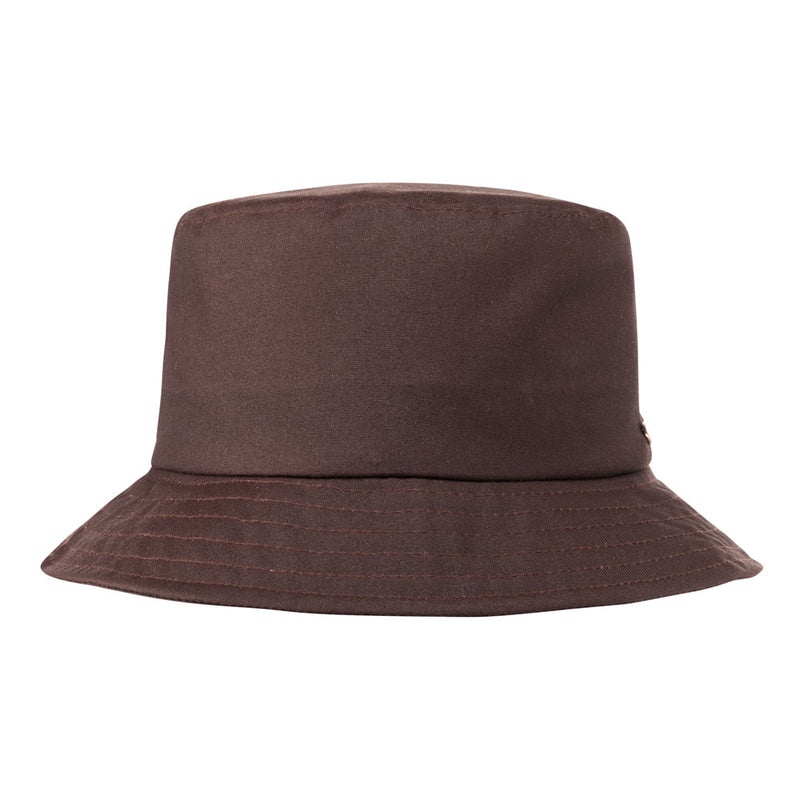 Bucket hat -  Matt - Brown - water repellent