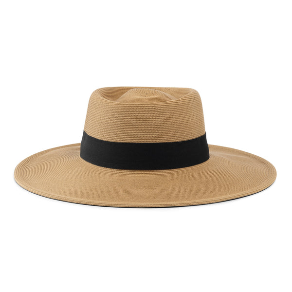 Bronte-rodeo boater  hat Scarlet-camel-SPF50-OSFA