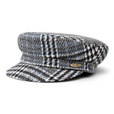 Bronte- Shipper -sailonr cap for women, black/white/blue fabric
