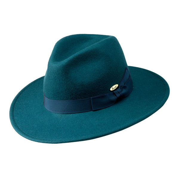 Fedora hat - Sue - blue - teal