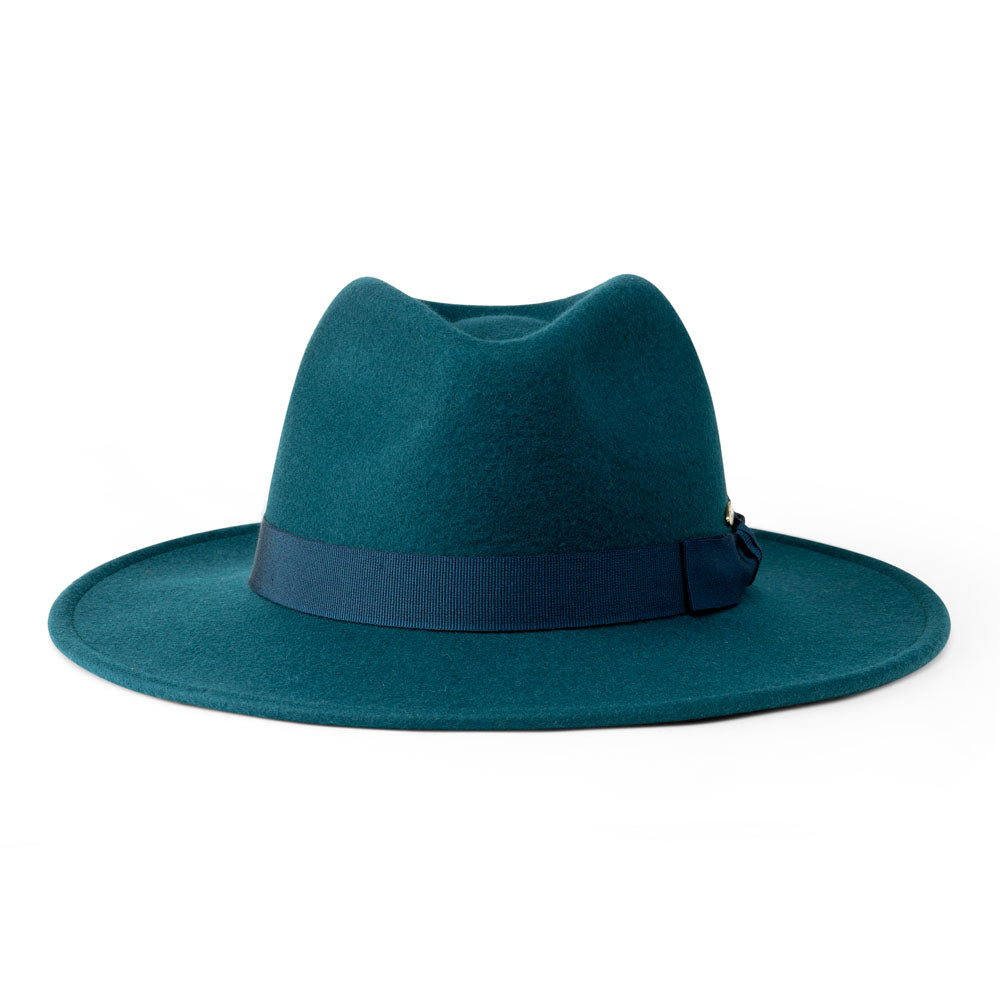 Teal Women\'s Fedora Hat Rancher Vivid | Womens Colored Felt Fedora Hat – American  main image 2