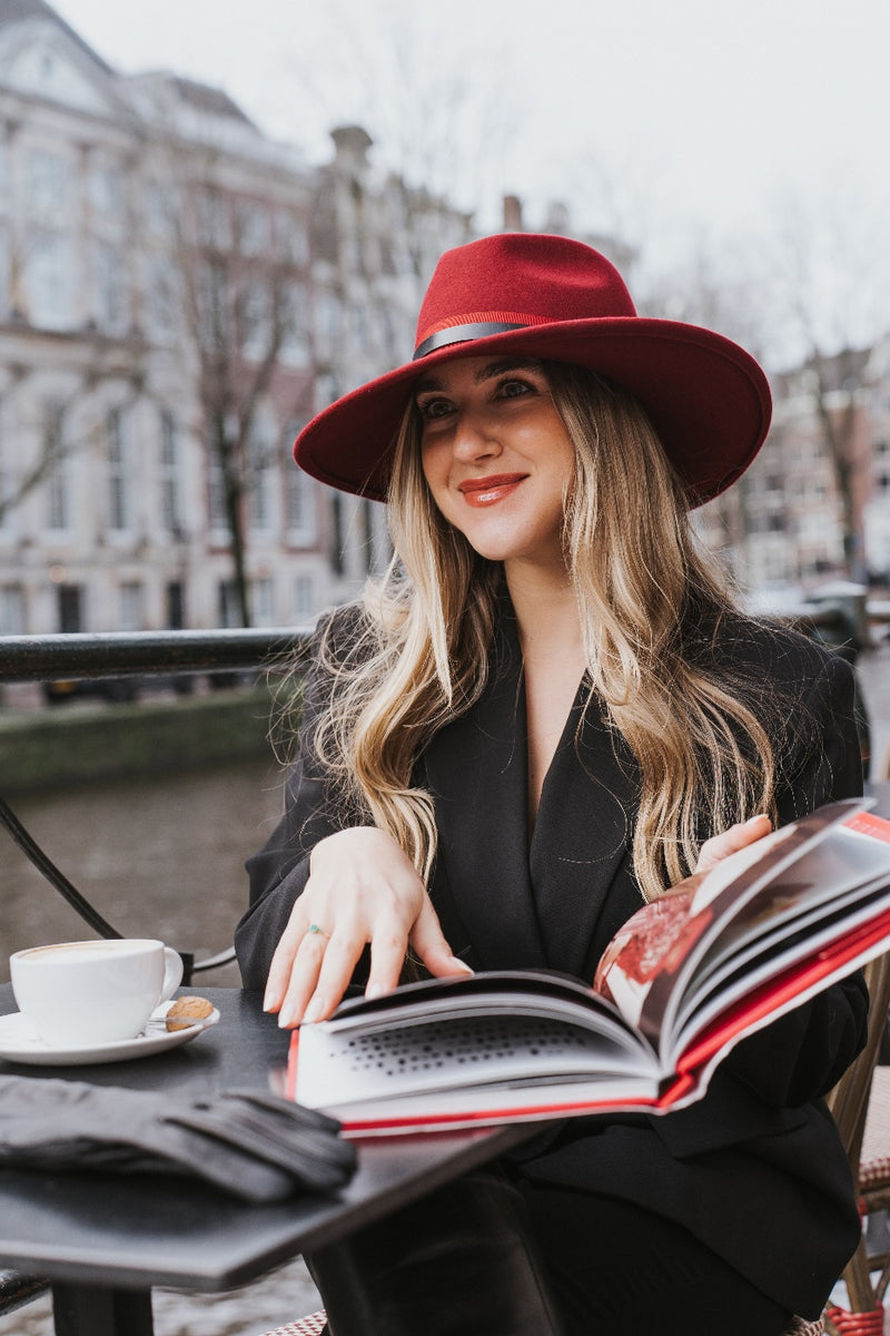 Fedora hat - Frederique -  tan brown