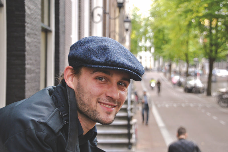 Cap - Mark- blue | Harris Tweed