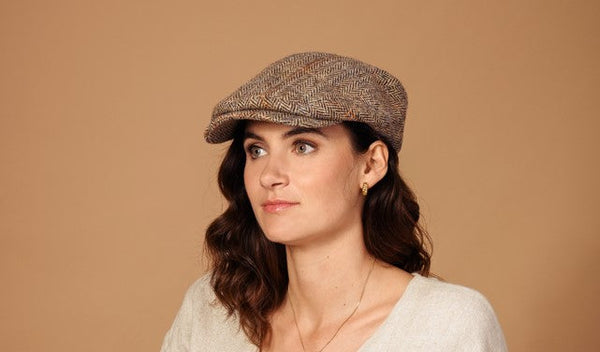 Bronte-Tommy-flat cap-tweed