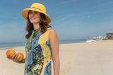 Wide Brim Hat - Anna - Mango Yellow