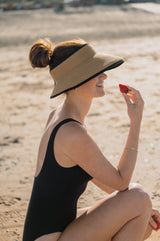 Sun visor - Butterfly - Camel