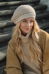 Beret - Katja - Camel / Ivory
