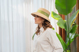 Lampshape hat - Vita - Natural/ Green