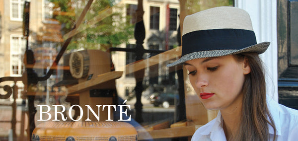 Bronte trilby hat in straw, OSFA, SPF50