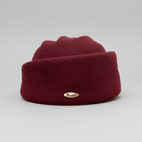 Bronté hats - Pillbox hat  Gala - Structured pillbox - Wool felt - Bordeaux