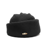 Structured Pillbox from wool felt  - Gala - Black