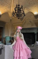Ceremonial hat - Isadora - Pink