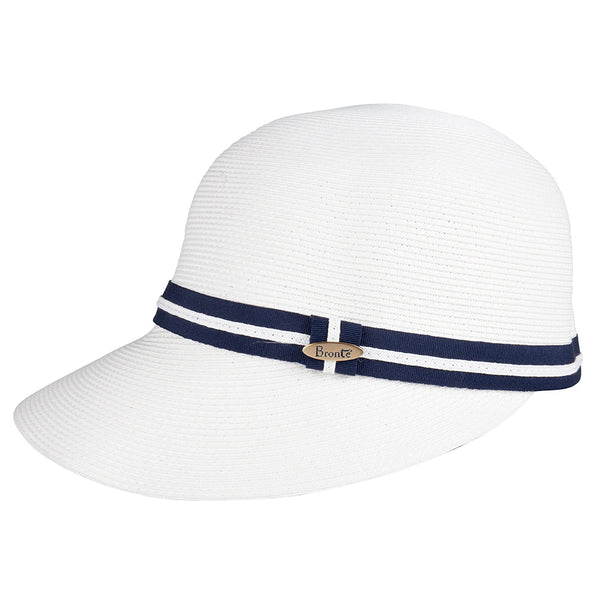Summer straw Cap - Linda - in white-SPF50