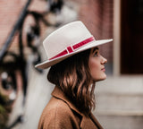 Fedora hat - Caitlin - silver grey