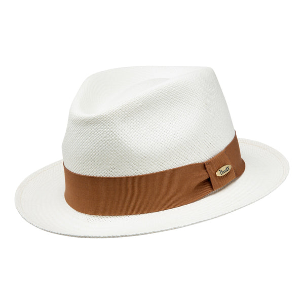Panama hat - Bob - white/camel