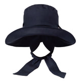 Wide brim hat - Camilla - navy blue