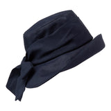 Wide brim hat - Camilla - navy blue