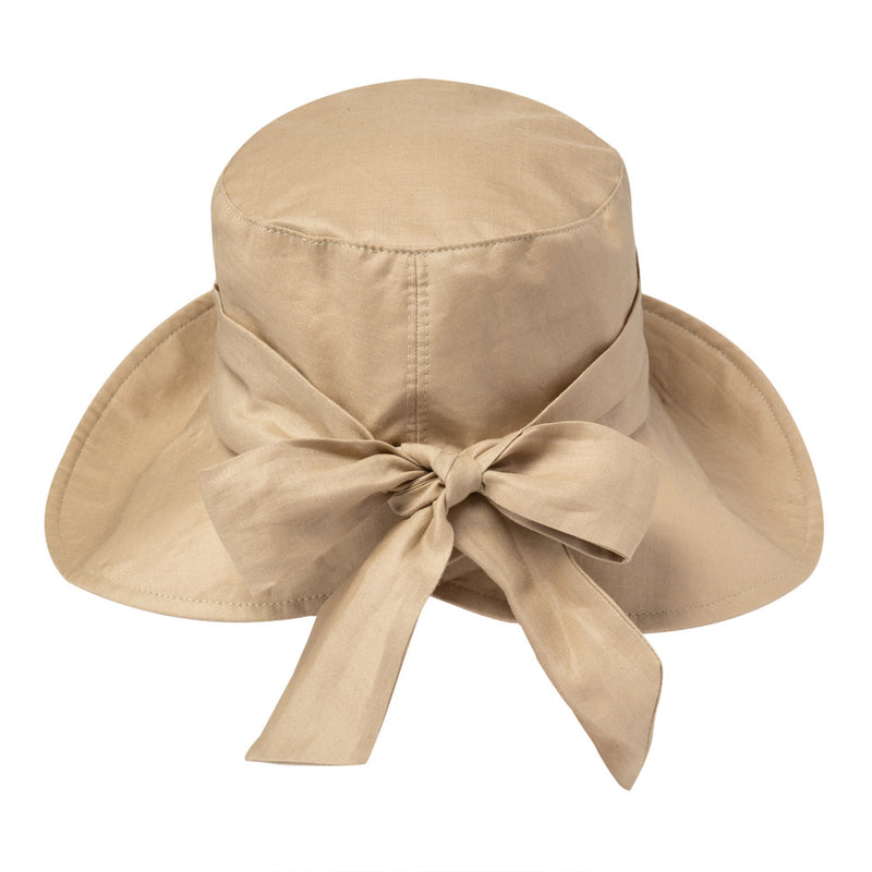 Wide brim hat - Camilla - sandy colour
