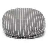 Bronte summer flat Cap - Mark- navy/white stripe-cotton