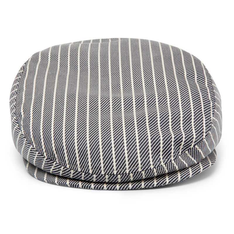 Bronte summer flat Cap - Mark- navy/white stripe-cotton