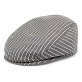 Bronte summer flat Cap - Mark- navy/white stripe-cotton