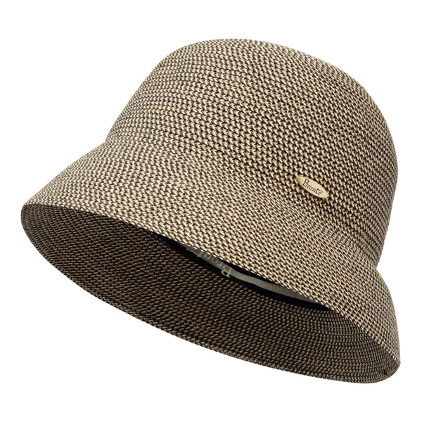 Bronte-Bucket hat - Southwest - natural/black melange