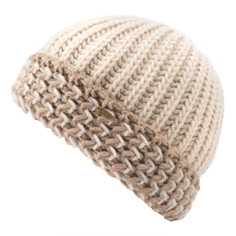 Beanie - Tammy - ivory/camel