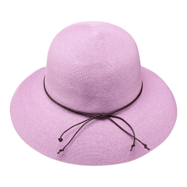 Wide brim hat - Anna - lilac - travel hat