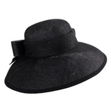 Bronte Ceremonial hat - Audrey - black straw
