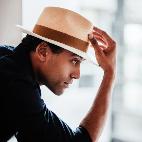 Panama hat - Bert - camel/natural