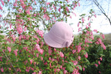 Bronte winter felt Cloche hat - Sophia - pastel pink