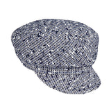 Cap - Ella - Linton Tweed - navy/white