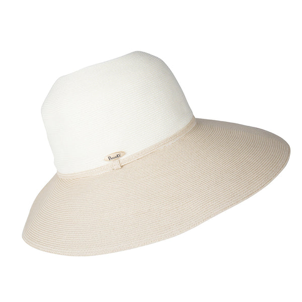 Wide Brim hat -Melina - ivory/natural - travel hat