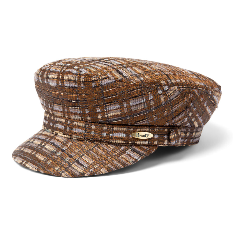 Bronte ladies Cap - Shipper - multi brown winter fabric