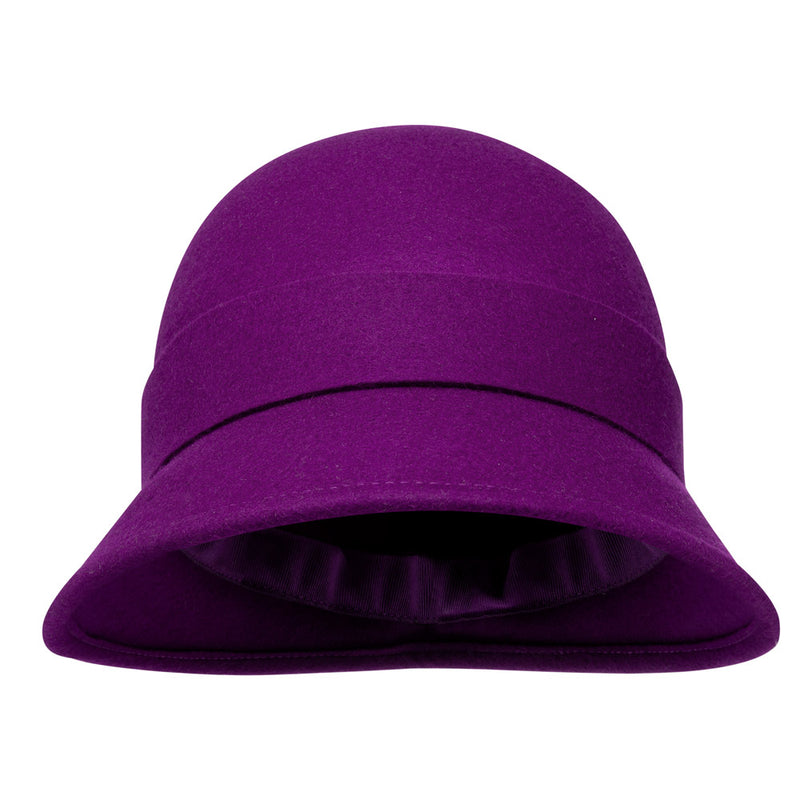 Bronte- winter Cloche hat for women - Sophia - purple