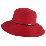 Wide brim hat - Anna - red