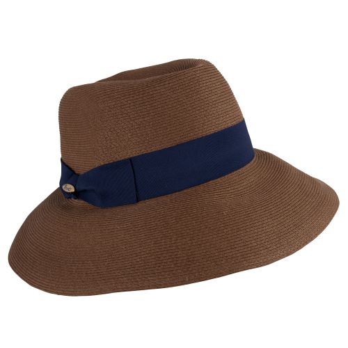 Bronte-summer Fedora hat - Cien - in brown - travel hat