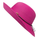 Wide brim hat - Anna - fuchsia pink