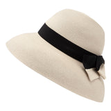 Wide brim hat - Tara - naturel - travel hat