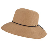 Wide brim hat - Anna - camel- travel hat
