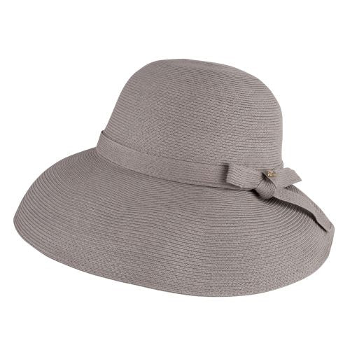 Wide brim hat - Joanna -  grey greige - travel hat