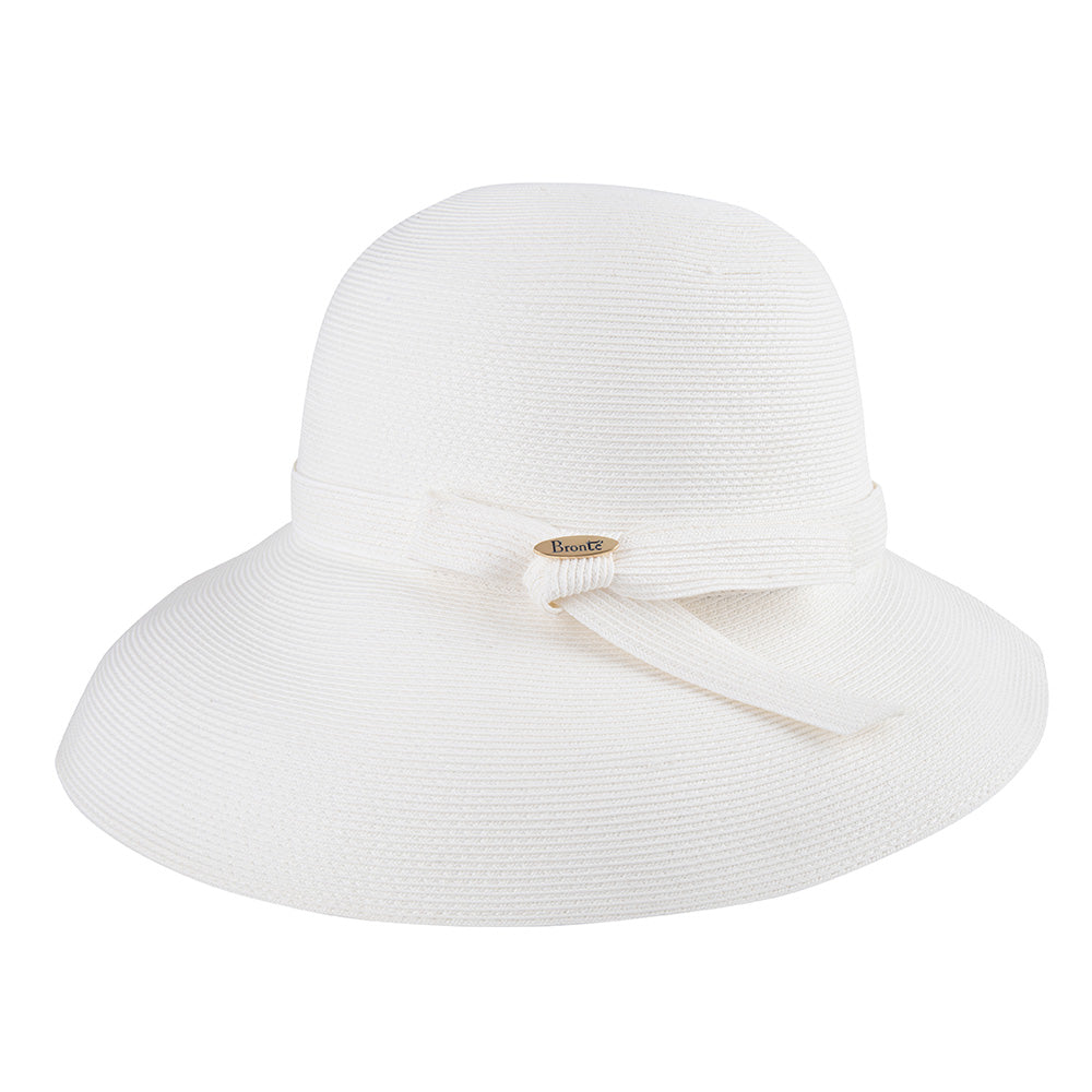 Joanna-wide brim straw hat-white-OSFA-SPF 50 protection  display picture 1
