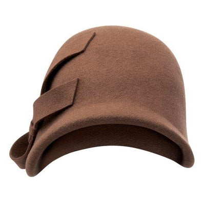 AGL made in Italy Camel Wool-Cashmere Cloche Hat AGL made in Italy Camel Wool-Cashmere Cloche Hat main image 3
