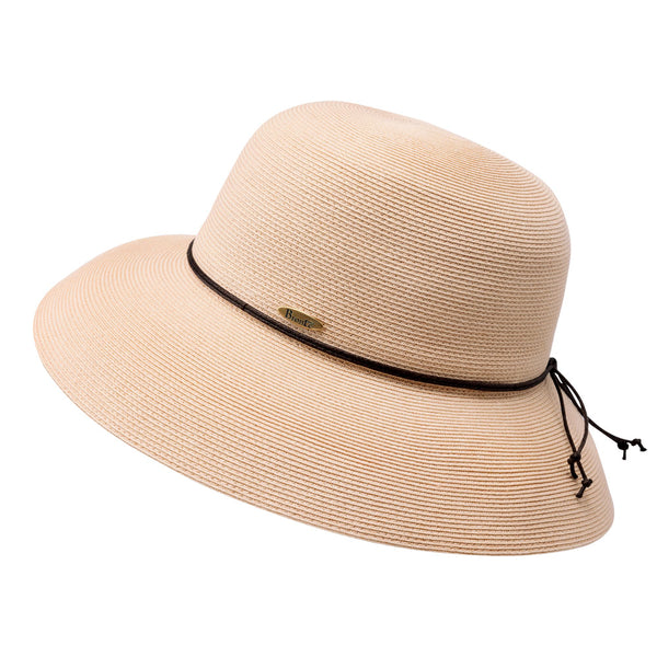 Wide brim hat - Anna - pastel pink - travel hat