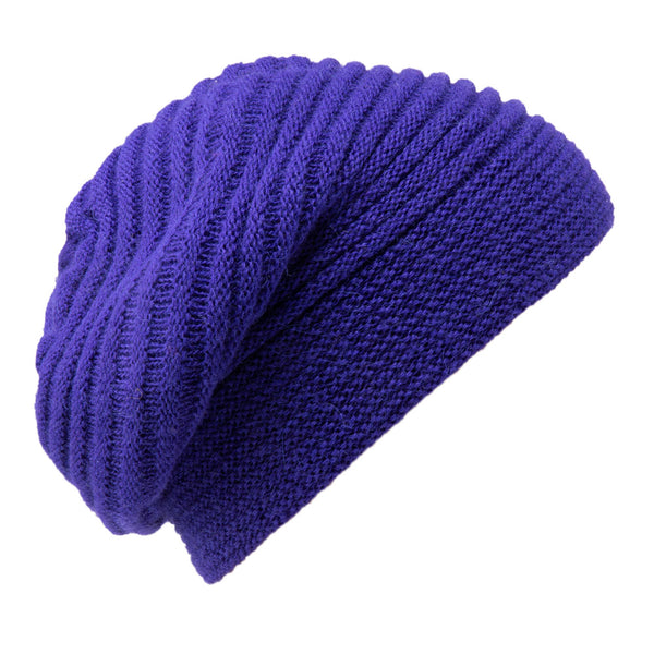 Bronte double layer Beret beanie Faraona - purple 2