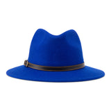 Bronte- wool felt Fedora hat for women - Cleo - Royal Blue